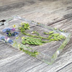 Dried Wildflower Necklace, Botanical Witch Jewelry